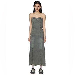 Oak and Fort Denim Midi Dress Size XS NWT